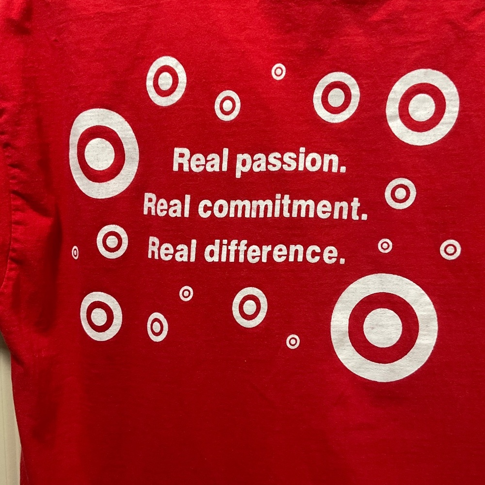 Target Team Member Red T-Shirt with Logos Unisex Size XL. - Picture 4 of 7